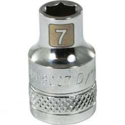 Dynamic 3/8" D 6 PT 7MM Chrome Socket