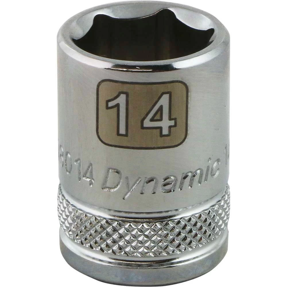 DRIVING AND FASTENING ACCESSORIES Dynamic 3/8" D 6 PT 14MM Chrome Socket 3 DRIVING AND FASTENING ACCESSORIES Dynamic 3/8" D 6 PT 14MM Chrome Socket