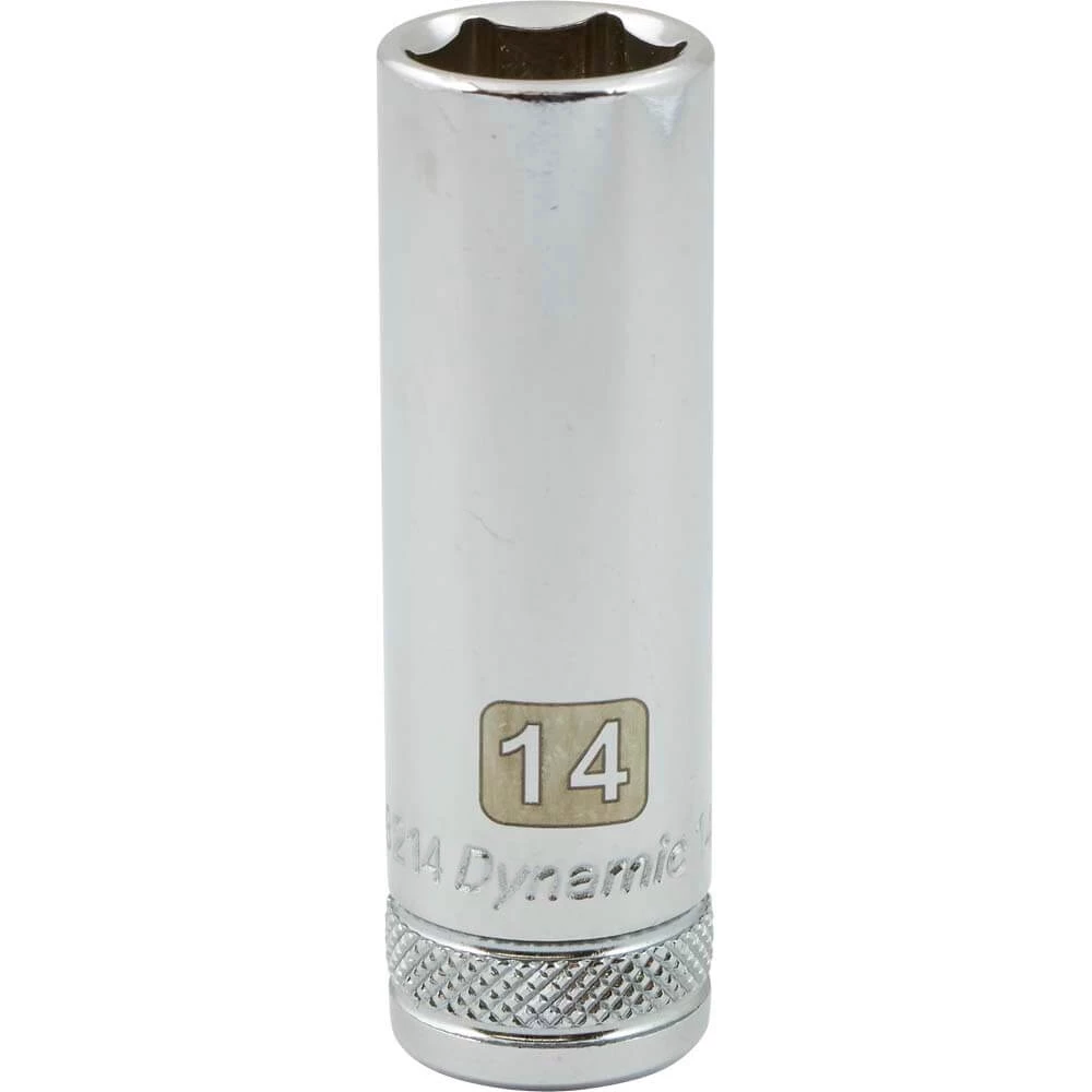 Dynamic 3/8" D 6 PT 14MM DEEP Chrome Socket 3 Dynamic 3/8" D 6 PT 14MM DEEP Chrome Socket