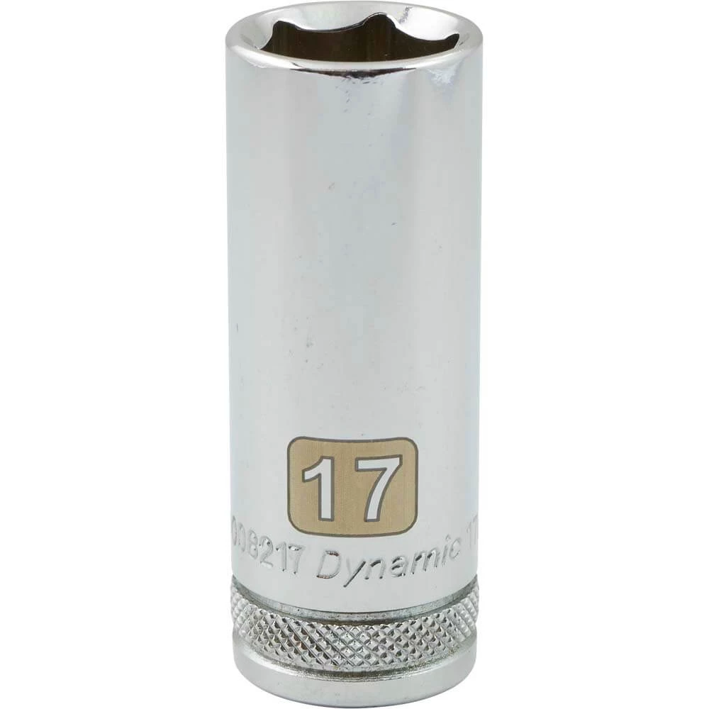 Dynamic 3/8" D 6 PT 17MM DEEP Chrome Socket DRIVING AND FASTENING ACCESSORIES 3 Dynamic 3/8" D 6 PT 17MM DEEP Chrome Socket DRIVING AND FASTENING ACCESSORIES