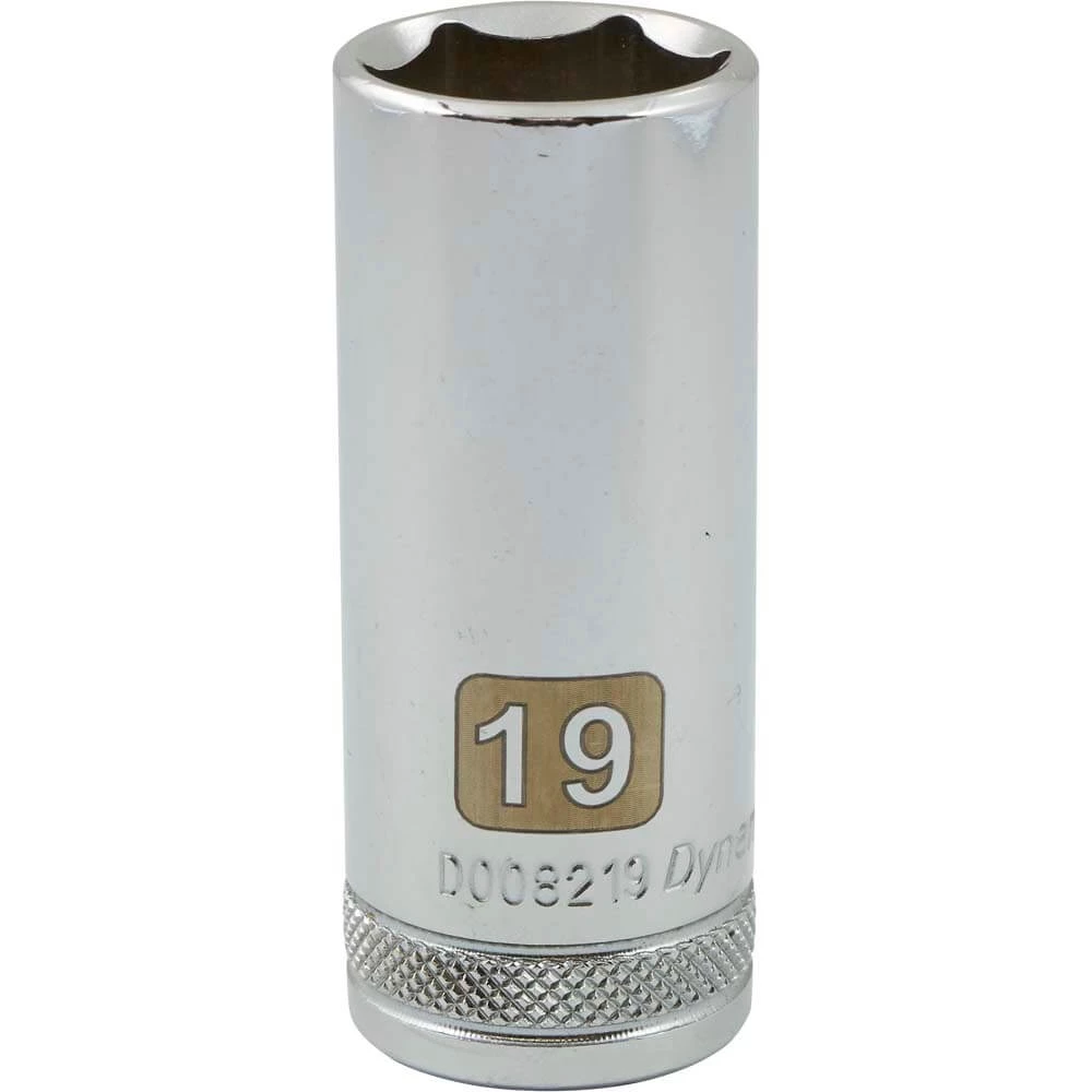 Dynamic 3/8" D 6 PT 19MM DEEP Chrome Socket 3 Dynamic 3/8" D 6 PT 19MM DEEP Chrome Socket