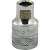Gray GT-D009107 - 3/8" DRIVE 12 POINT 7MM CHROME SOCKET