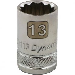 Gray GT-D009113 - 3/8" DRIVE 12POINT 13MM CHROME SOCKET DRIVING AND FASTENING ACCESSORIES