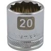 Gray GT-D009120 - 3/8" D 12PT 20MM CHROME SOCKET DRIVING AND FASTENING ACCESSORIES