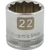 Gray GT-D009122 - 3/8" D 12PT 22MM CHROME SOCKET DRIVING AND FASTENING ACCESSORIES