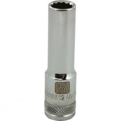 Gray GT-D009612 - 3/8" D 12POINT 3/8" DEEP CHROME SOCKET DRIVING AND FASTENING ACCESSORIES