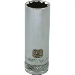 DRIVING AND FASTENING ACCESSORIES Gray GT-D009620 -3/8" D 12POINT 5/8" DEEP CHROME SOCKET