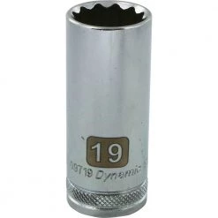 Gray GT-D009719 - 3/8" D 12POINT 19MM DEEP CHROME SOCKET