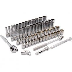 Dynamic Tools D010012 3/8" Drive 6 Point Standard And Deep SAE Metric Socket Set