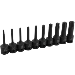 Dynamic D018101 - 1/2" DRIVE 10 PC 1/2" DRIVE TORX BIT IMPACT SOCKET SET DRIVING AND FASTENING ACCESSORIES