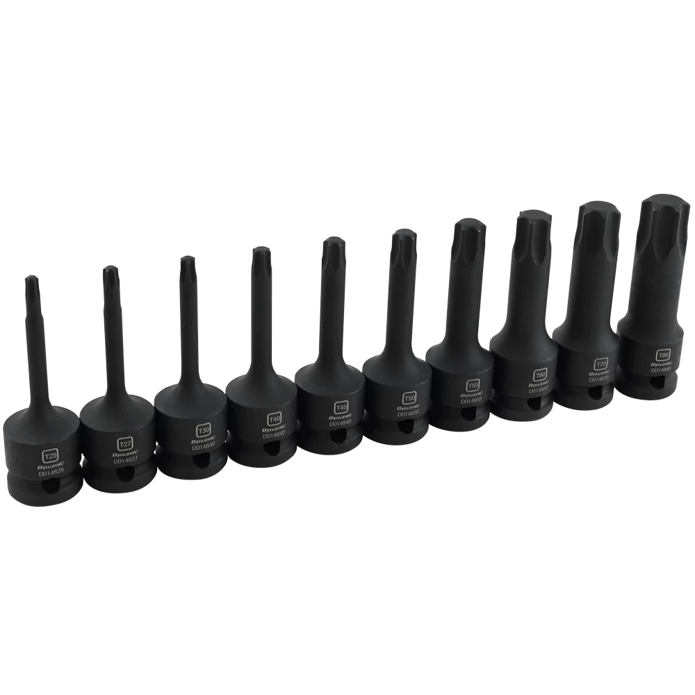 Dynamic D018101 - 1/2" DRIVE 10 PC 1/2" DRIVE TORX BIT IMPACT SOCKET SET DRIVING AND FASTENING ACCESSORIES 3 Dynamic D018101 - 1/2" DRIVE 10 PC 1/2" DRIVE TORX BIT IMPACT SOCKET SET DRIVING AND FASTENING ACCESSORIES