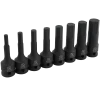 Dynamic D018102 - 8 PC 1/2'' DRIVE SAE HEX BIT IMPACT SOCKET SET DRIVING AND FASTENING ACCESSORIES