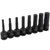 Dynamic D018103 - 8 PIECE METRIC HEX BIT IMPACT SOCKET SET 1/2''