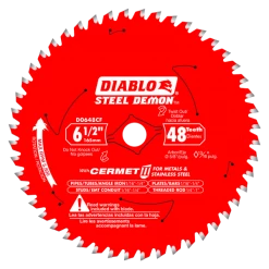 Diablo D0648CFA - 6 1/2" X 48T Cermet Steel