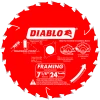 Freud Diablo 7-1/4" 24T Framing/Demolition Blades