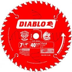 WOODWORKING Freud Diablo 7-1/4'' 40T Fine Cut Blade