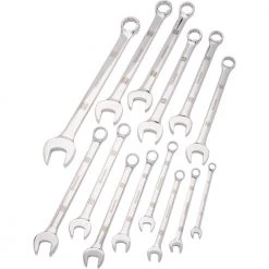 Dynamic Tools D074201 SAE Combination Wrench Set (14 Piece), 3/8" To 1-1/4", CUTTING ACCESSORIES