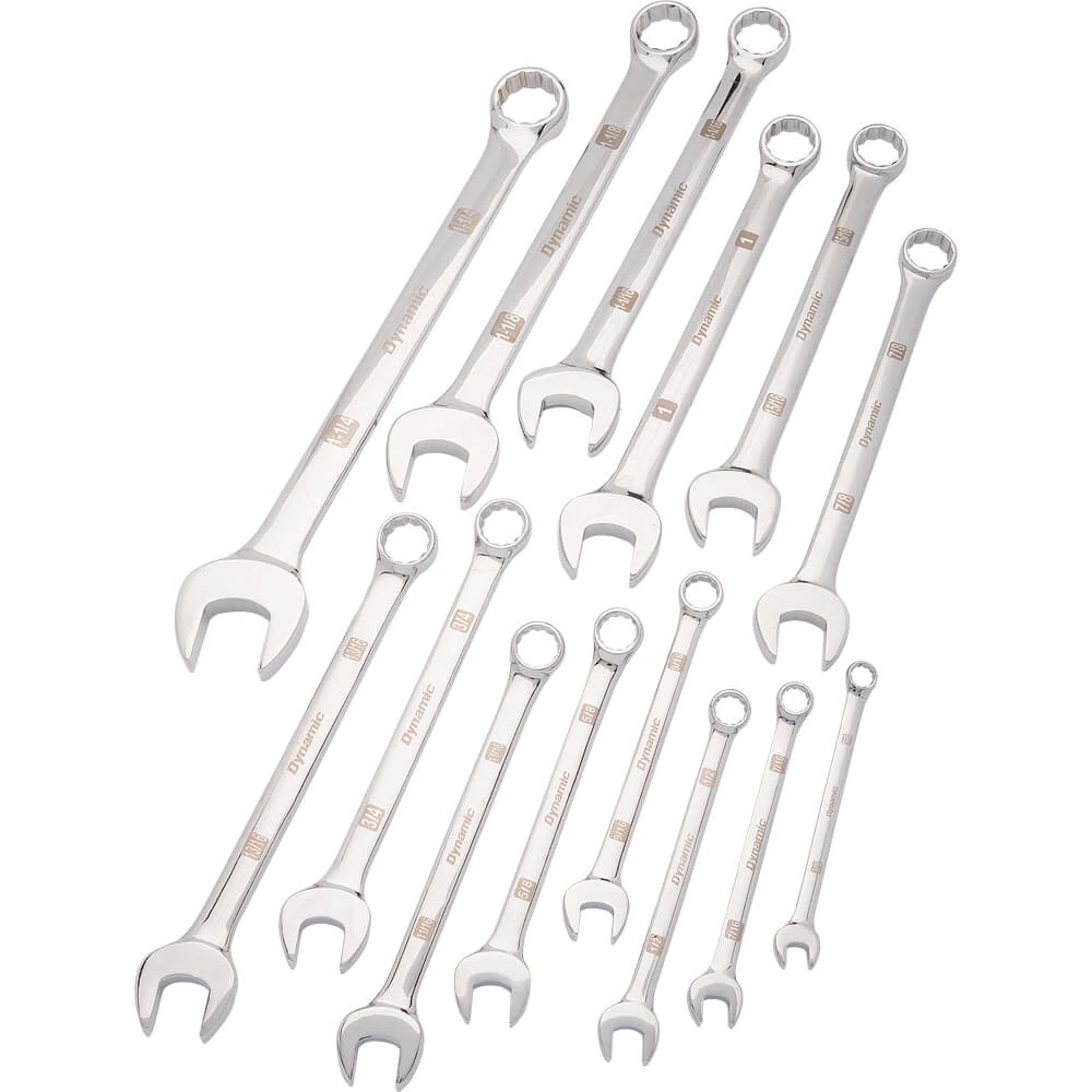 Dynamic Tools D074201 SAE Combination Wrench Set (14 Piece), 3/8" To 1-1/4", CUTTING ACCESSORIES 3 Dynamic Tools D074201 SAE Combination Wrench Set (14 Piece), 3/8" To 1-1/4", CUTTING ACCESSORIES