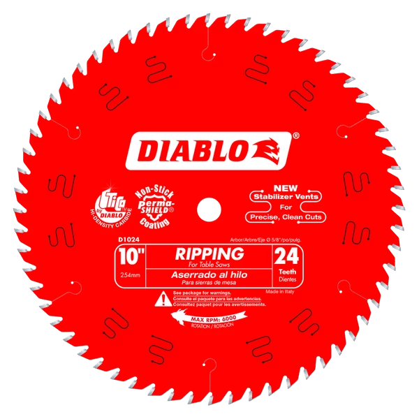 FREUD Diablo D1024X Ripping Saw Blade CUTTING ACCESSORIES 3 FREUD Diablo D1024X Ripping Saw Blade CUTTING ACCESSORIES