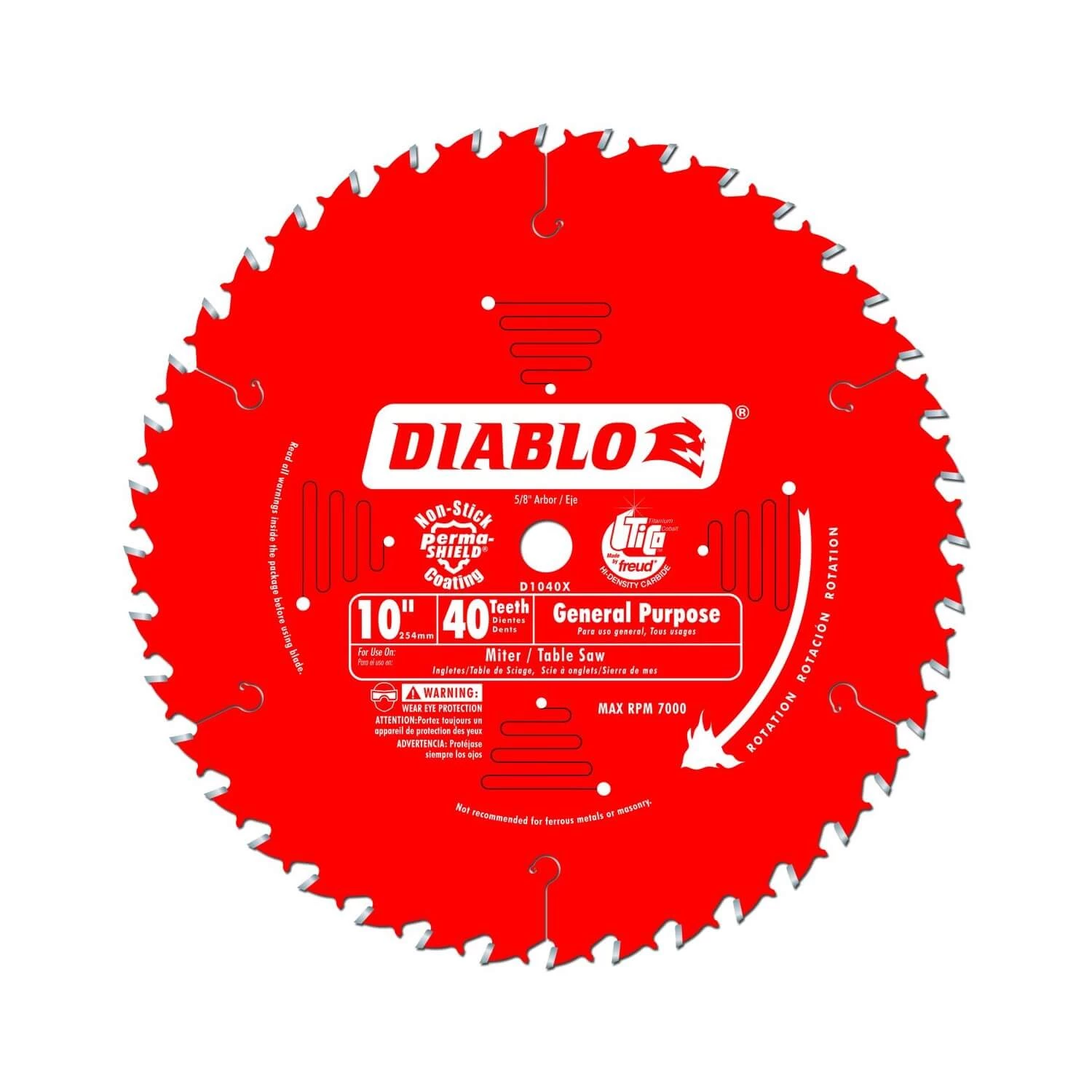 FREUD Diablo D1040X ATB General Purpose Saw Blade CUTTING ACCESSORIES 3 FREUD Diablo D1040X ATB General Purpose Saw Blade CUTTING ACCESSORIES