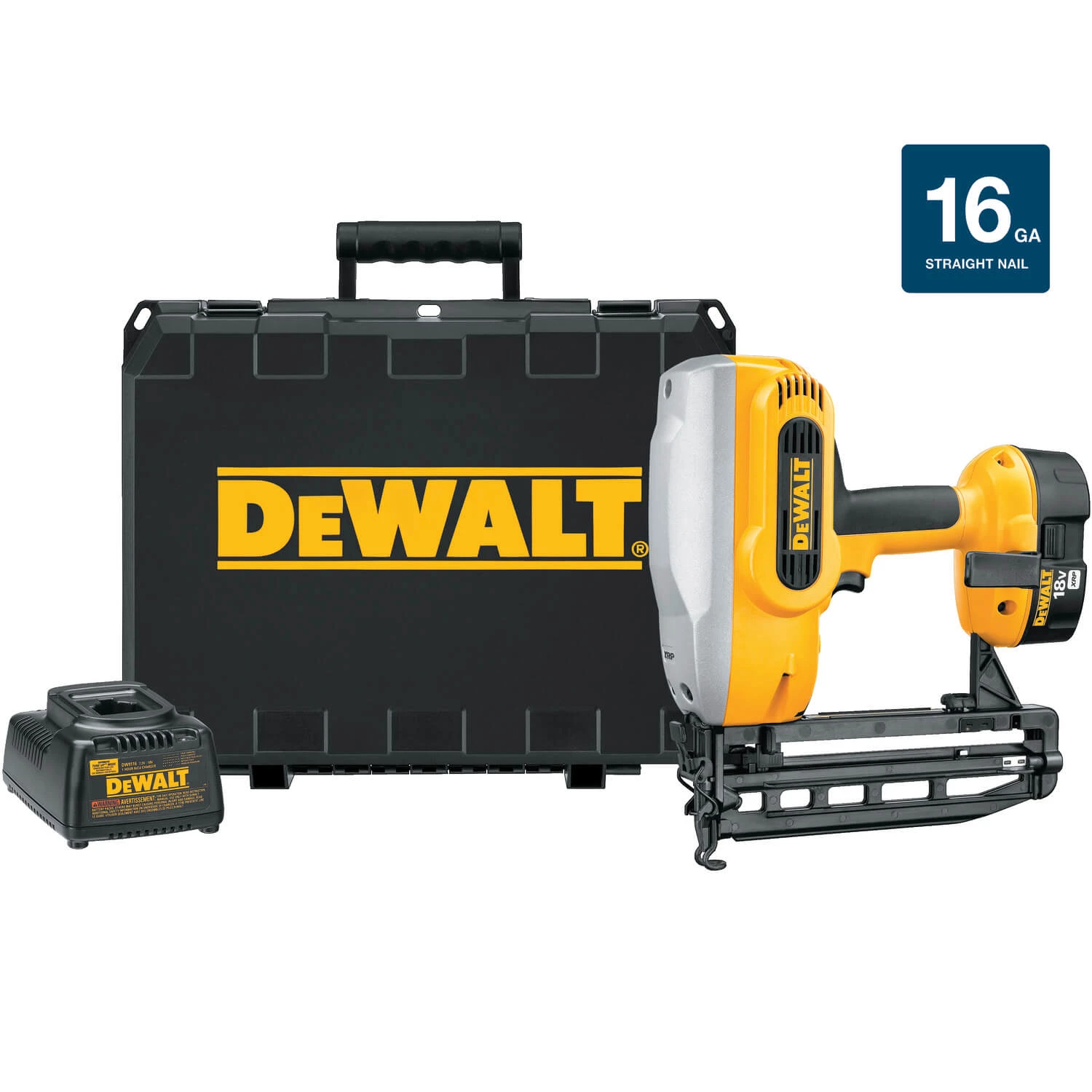 Dewalt DC616K - 18V CORDLESS XRP™ 1-1/4" - 2-1/2" 16 GAUGE STRAIGHT FINISH NAILER KIT 3 Dewalt DC616K - 18V CORDLESS XRP™ 1-1/4" - 2-1/2" 16 GAUGE STRAIGHT FINISH NAILER KIT