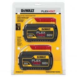 DEWALT DCB609-2 20V/60V Max Flexvolt 9.0Ah Battery, 2 Pack BATTERIES AND CHARGERS