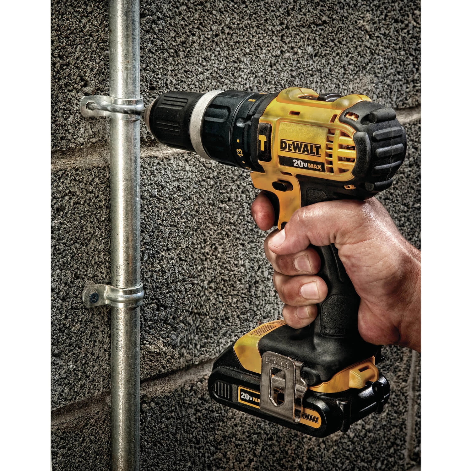 DEWALT DCD785C2 20V MAX Lithium Ion Compact 1.5 Ah Hammer Drill/Driver Kit POWER TOOLS 10 DEWALT DCD785C2 20V MAX Lithium Ion Compact 1.5 Ah Hammer Drill/Driver Kit POWER TOOLS
