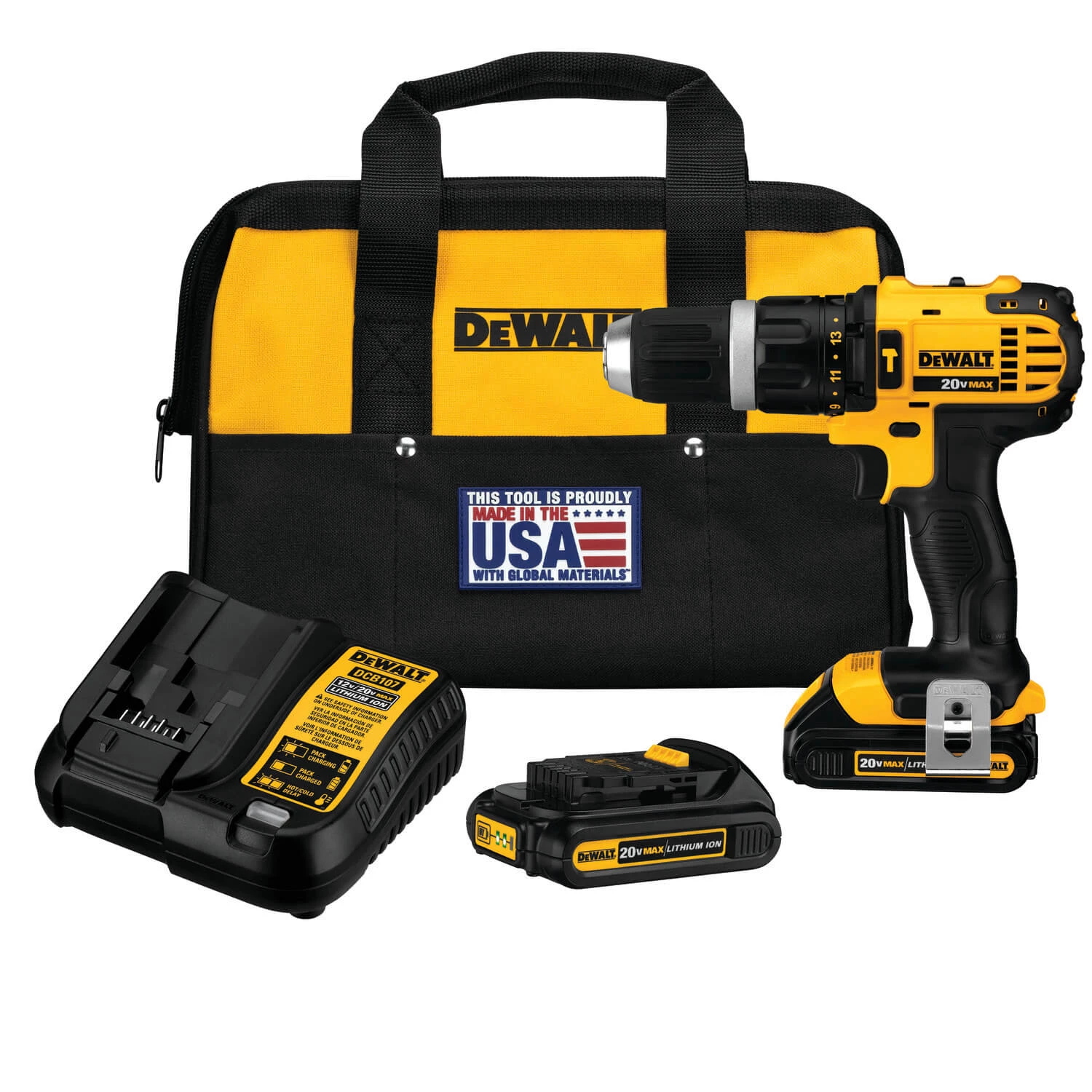 DEWALT DCD785C2 20V MAX Lithium Ion Compact 1.5 Ah Hammer Drill/Driver Kit POWER TOOLS 3 DEWALT DCD785C2 20V MAX Lithium Ion Compact 1.5 Ah Hammer Drill/Driver Kit POWER TOOLS