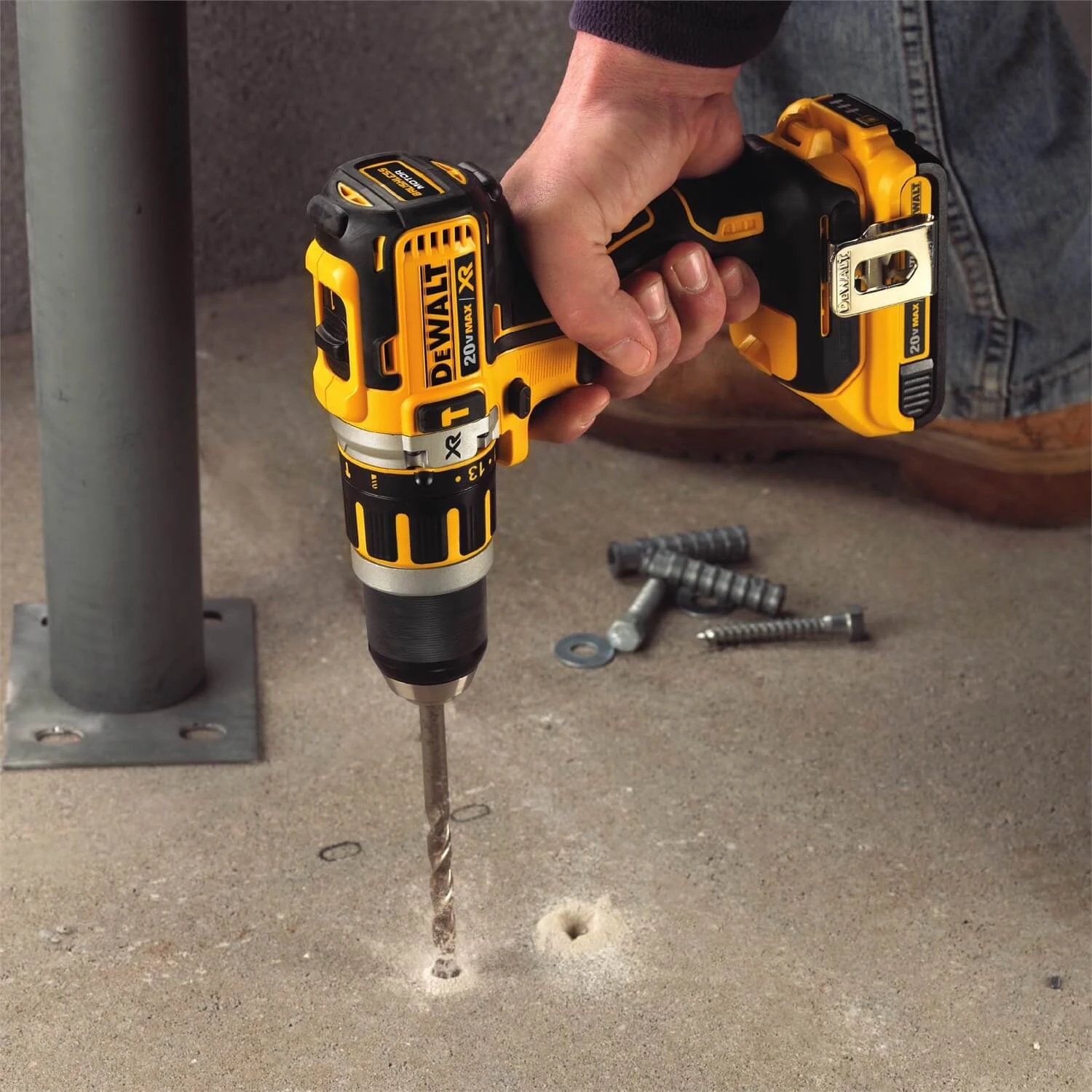 POWER TOOLS DEWALT DCD795D2 20V XR Lithium Ion Brushless Compact Hammer Drill Kit 7 POWER TOOLS DEWALT DCD795D2 20V XR Lithium Ion Brushless Compact Hammer Drill Kit