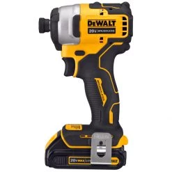 POWER TOOLS DEWALT DCF809C2 ATOMIC 20V MAX* BRUSHLESS CORDLESS COMPACT 1/4 IN. IMPACT DRIVER KIT 2 BATTERY KIT