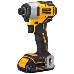 POWER TOOLS DEWALT DCF809C2 ATOMIC 20V MAX* BRUSHLESS CORDLESS COMPACT 1/4 IN. IMPACT DRIVER KIT 2 BATTERY KIT