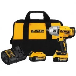 DEWALT DCF899HP2 20V MAX XR Brushless High Torque 1/2" Impact Wrench Kit With Hog Ring