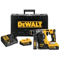 DEWALT DCH273P2 20V Max Brushless SDS Rotary Hammer With 5 Ah Batteries