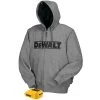 WORK WEAR DEWALT DCHJ068B - 20V/12V MAX Bare Hooded Heated Jacket, Gray 1 WORK WEAR DEWALT DCHJ068B - 20V/12V MAX Bare Hooded Heated Jacket, Gray
