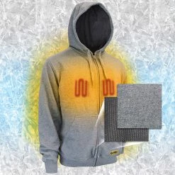 WORK WEAR DEWALT DCHJ080B - Heated Hoodie Bare - Heather Gray 9 WORK WEAR DEWALT DCHJ080B - Heated Hoodie Bare - Heather Gray