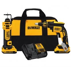 POWER TOOLS DEWALT DCK263D2 20V MAX XR Li-Ion Cordless Drywall Screwgun And Cut-out Tool Kit