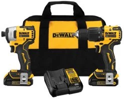 POWER TOOLS DEWALT Atomic DCK279C2 - 20V MAX Brushless Sub Compact Hammerdrill/Impact Driver Combo Kit W/ 2 Batteries