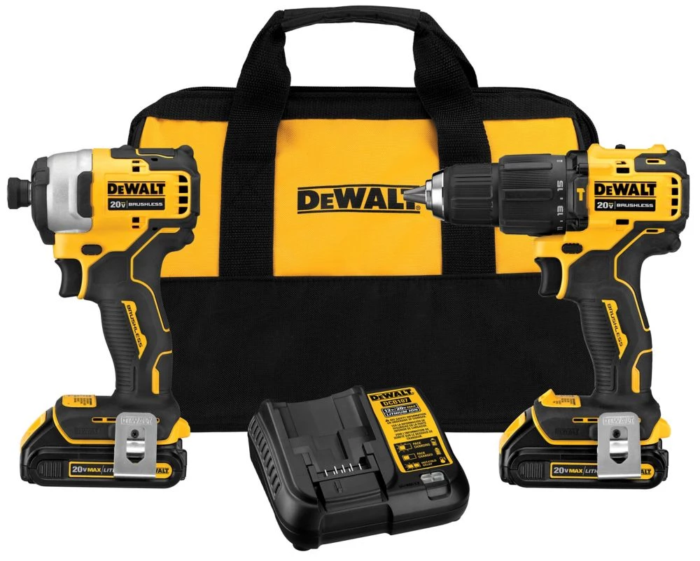 POWER TOOLS DEWALT Atomic DCK279C2 - 20V MAX Brushless Sub Compact Hammerdrill/Impact Driver Combo Kit W/ 2 Batteries 3 POWER TOOLS DEWALT Atomic DCK279C2 - 20V MAX Brushless Sub Compact Hammerdrill/Impact Driver Combo Kit W/ 2 Batteries