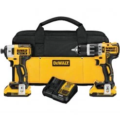 DEWALT DCK287D2 20V MAX Li-Ion 2.0Ah Brushless Compact Hammer Drill And Impact POWER TOOLS