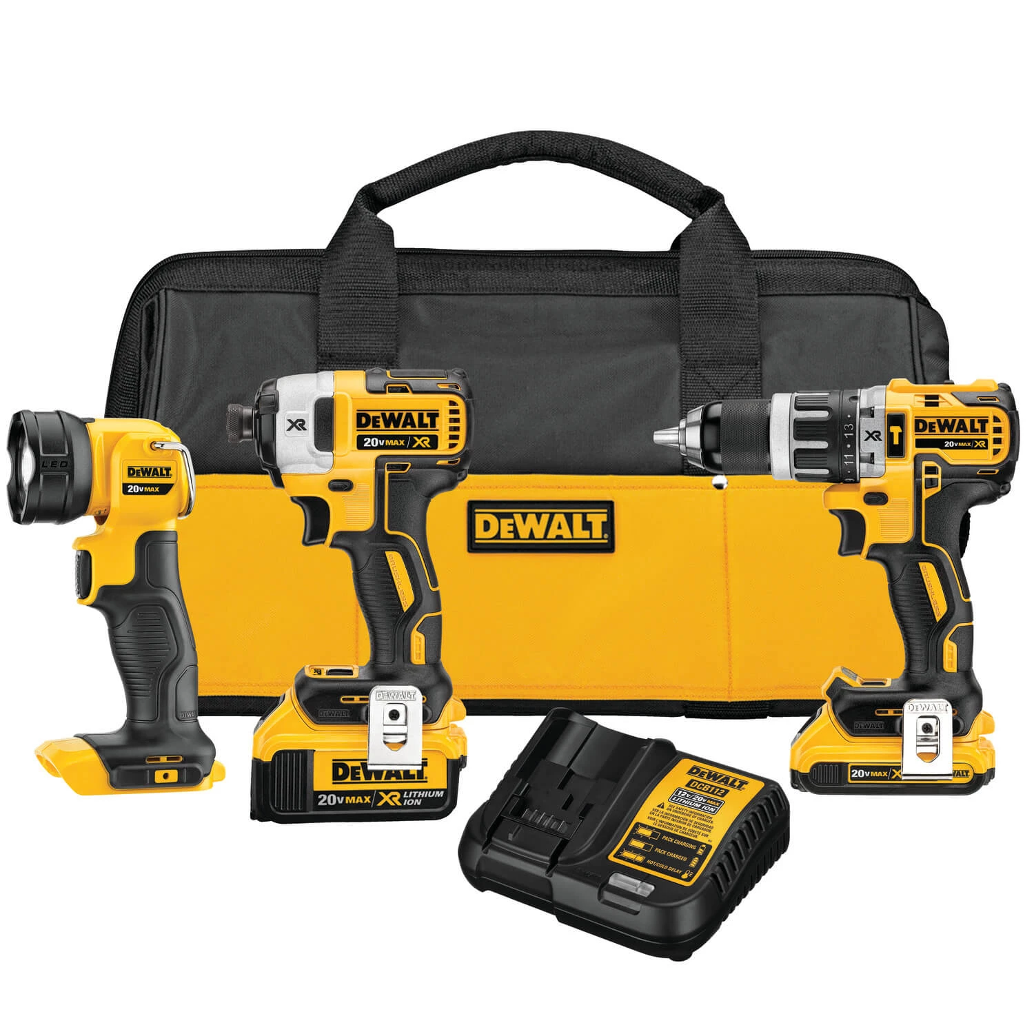 DEWALT DCK387D1M1 20V MAX XR Compact 3-Tool Combo Kit POWER TOOLS 3 DEWALT DCK387D1M1 20V MAX XR Compact 3-Tool Combo Kit POWER TOOLS