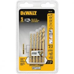 DeWalt DD5155 5 PC TITANIUM IR SET ACCESSORIES