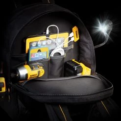 KUNYS WHAT'S NEW DeWalt DGCL33 - 33 Pocket Backpack With Light
