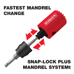 FREUD HOLE SAWS Diablo DHS2625 - 2-5/8" Hole Saw 8 FREUD HOLE SAWS Diablo DHS2625 - 2-5/8