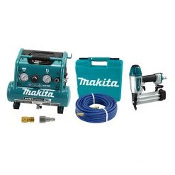 Makita DK0129X1 - MAC100Q Compressor With 18ga Nailer And 25' Hose