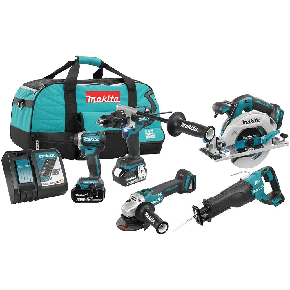 Makita DLX5041TX - Brushless 18V LXT 5-Tool Combo Kit - 5.0Ah SALE 3 Makita DLX5041TX - Brushless 18V LXT 5-Tool Combo Kit - 5.0Ah SALE