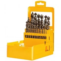 DEWALT DW1969 29 Piece Pilot Point Twist Drill Bit Assortment With Metal Index ACCESSORIES