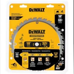 CUTTING ACCESSORIES DeWalt DW3103 General Purpose 10" 32 Tooth Blade
