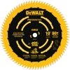 DEWALT DW3218PT 10-Inch 80 Tooth ATB Crosscutting Saw Blade With 5/8-Inch Arbor And Tough Coat Finish
