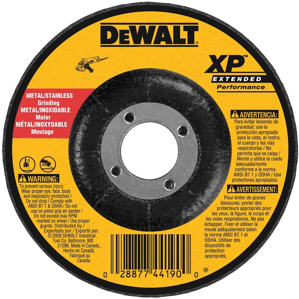 ACCESSORIES DEWALT DW8826 7-Inch By 1/4-Inch By 7/8-Inch XP Grinding Wheel 3 ACCESSORIES DEWALT DW8826 7-Inch By 1/4-Inch By 7/8-Inch XP Grinding Wheel