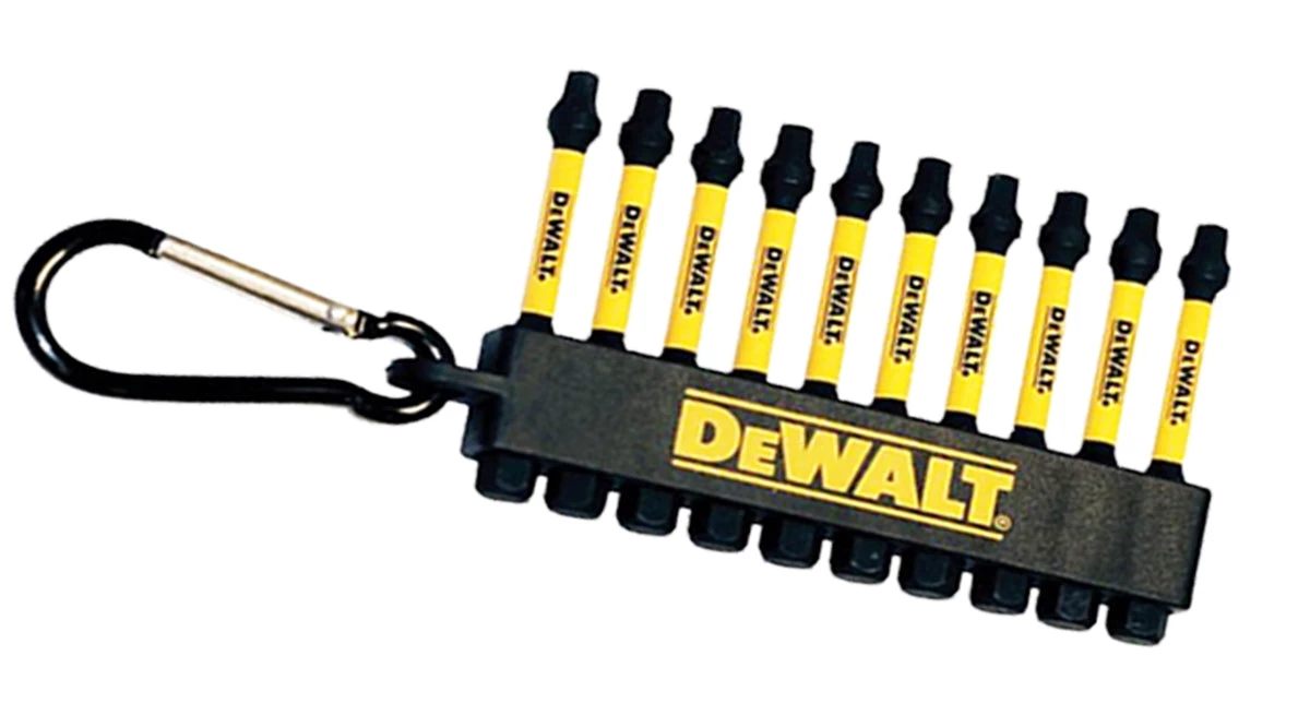 DeWALT DWA2SQ2IRCARC, 2" Square #2 Impact Ready Carabiner Bit Set (10/pkg) SALE 3 DeWALT DWA2SQ2IRCARC, 2" Square #2 Impact Ready Carabiner Bit Set (10/pkg) SALE